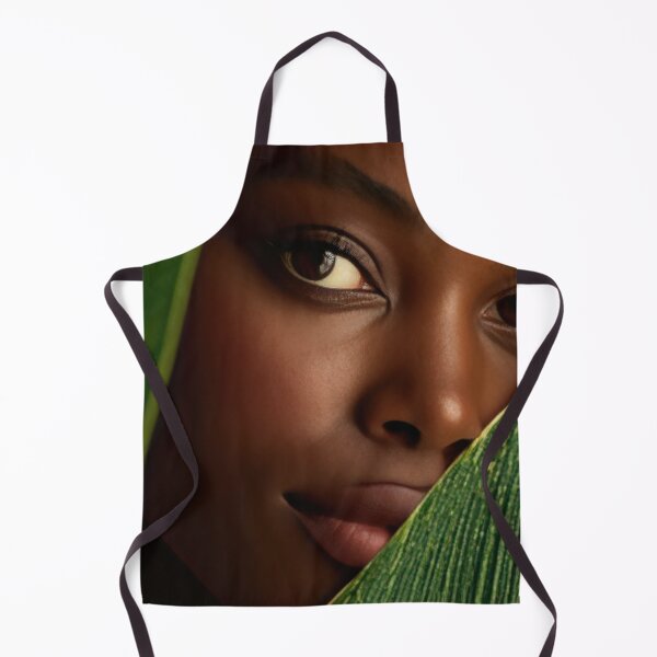 Item preview, Close-up portrait with green leaves designed and sold by anytka.