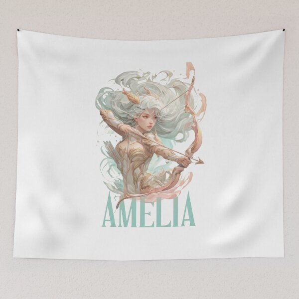 Item preview, Sagittarius Amelia Zodiac Portrait designed and sold by AlexLineArt.