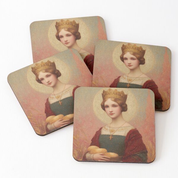 Item preview, Saint Elizabeth of Hungary designed and sold by SanctifiedSouls.