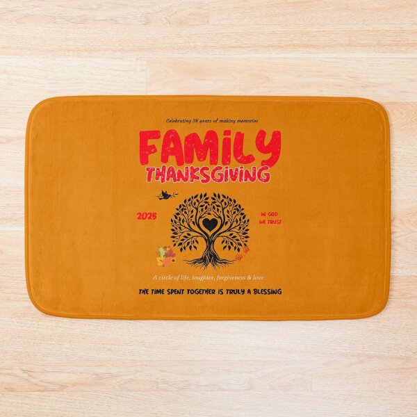 Item preview, We Talking Bahamian “Family Thanksgiving “ deep orange, apparels and accessories  designed and sold by We Talking Bahamian.