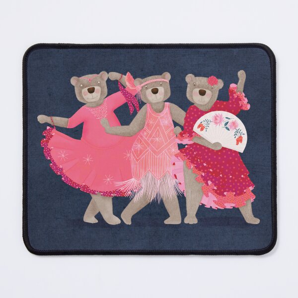 Item preview, Dancing Bears Art Print - Ballroom Dance Illustration - Flamenco Bears designed and sold by rachellucette.