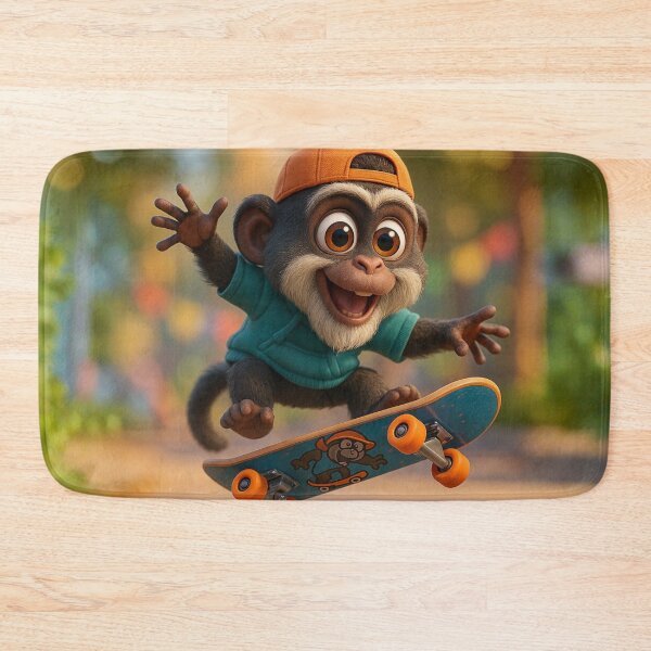 Item preview, Skater De Brazza’s Monkey designed and sold by Sillytoe.
