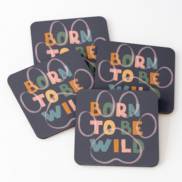 Artikelvorschau, Born to Be Wild – Farbenfrohes Pfotendesign für Tierliebhaber entworfen und verkauft von FratddArtworks.