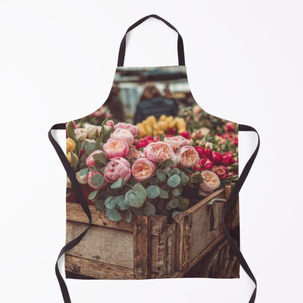 Item preview, Vibrant flower cart at busy market designed and sold by anytka.