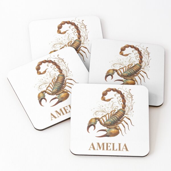 Item preview, Scorpio Amelia Zodiac Portrait designed and sold by AlexLineArt.