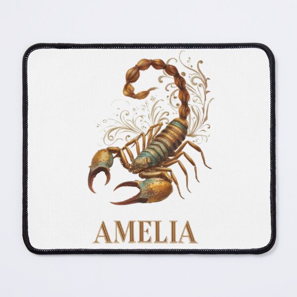 Item preview, Scorpio Amelia Zodiac Portrait designed and sold by AlexLineArt.