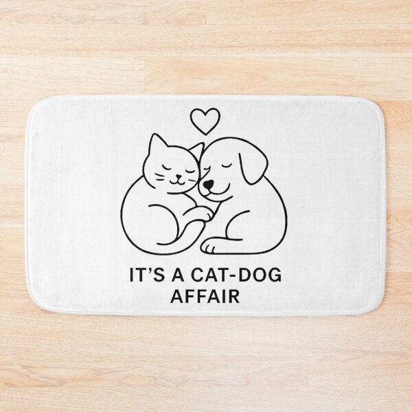 Item preview, IT'S A CAT- DOG LOVE AFFAIR designed and sold by PAWFECTPRINTS0.