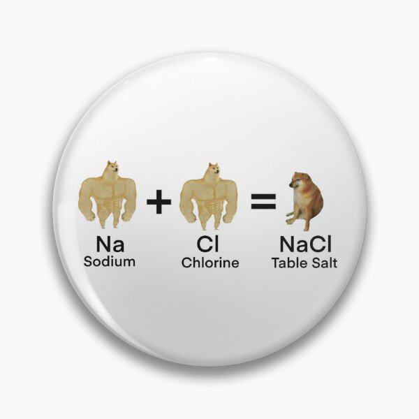 Item preview, Sodium+Chlorine=Table Salt designed and sold by Scarlet Can't Draw.