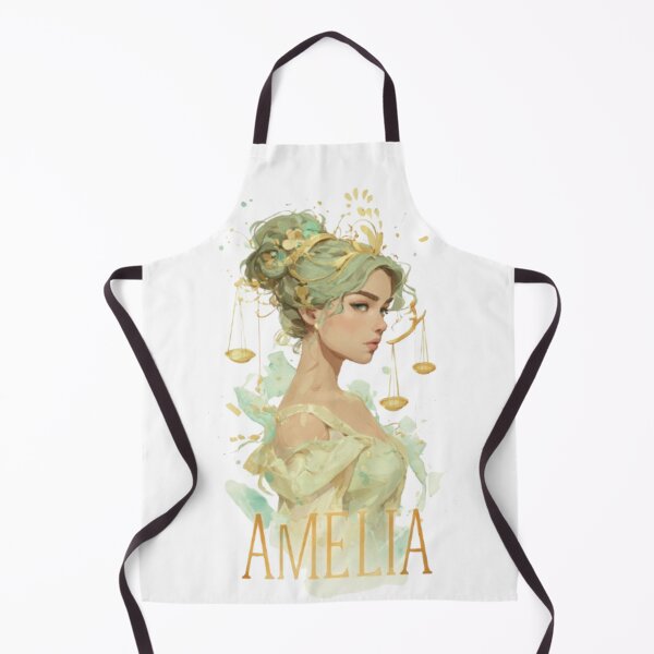 Item preview, Libra Amelia Zodiac Portrait designed and sold by AlexLineArt.