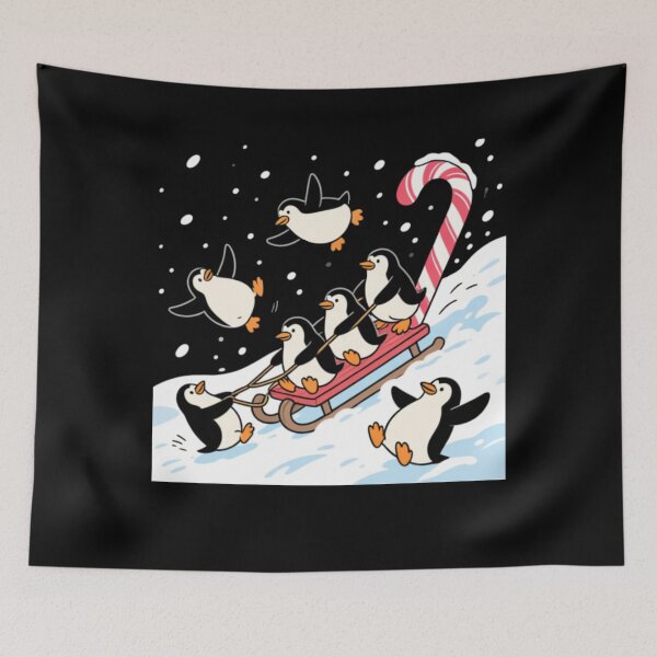 Item preview, Penguin Sleigh Ride Gone Wrong designed and sold by Aetheriswork.