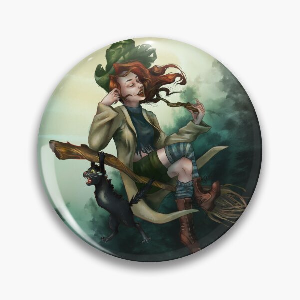 Item preview, Chill Witch on a Broom – Funny D&D Witchy Design designed and sold by DanniDan.