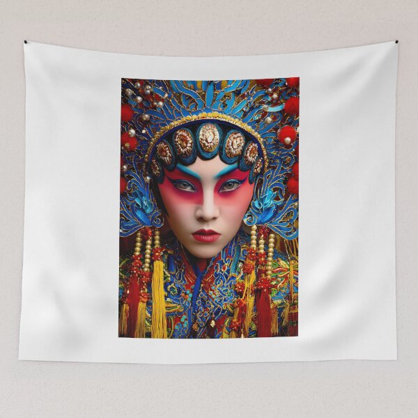Item preview, Vibrant Traditional Chinese Opera Costume Portrait designed and sold by Artessie.