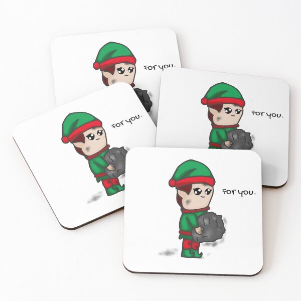 Item preview, Christmas Elf with coal designed and sold by Kind-O-CleverCo.