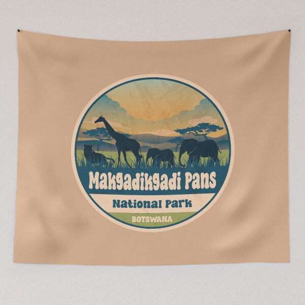 Item preview, Makgadikgadi Pans National Park Botswana Safari Wildlife Adventure designed and sold by CynthiaGraphics.