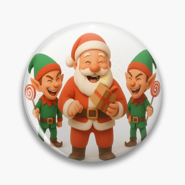 Item preview, Funny Christmas Prank – Laughing Elves and Santa Gift Explosion designed and sold by EfraimFunArt.