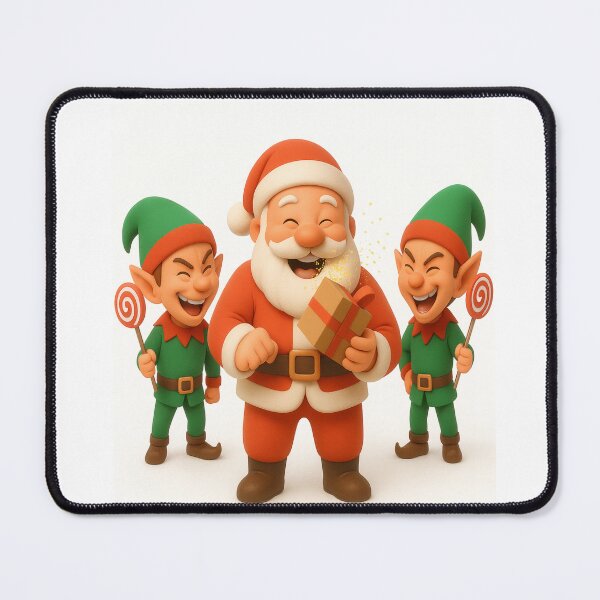 Item preview, Funny Christmas Prank – Laughing Elves and Santa Gift Explosion designed and sold by EfraimFunArt.