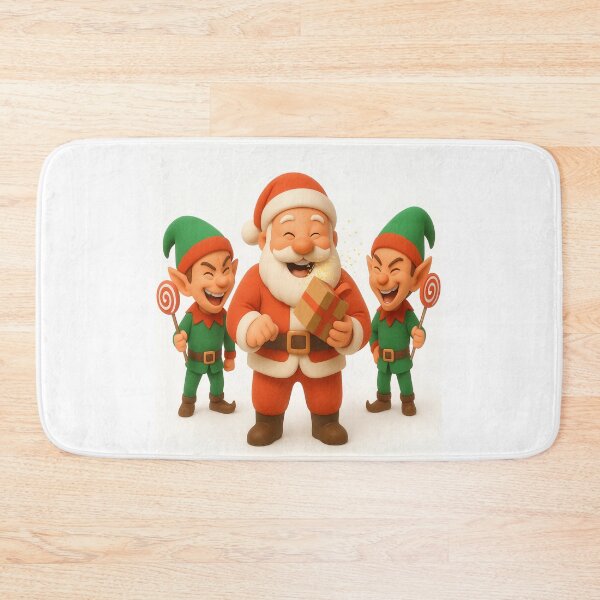 Item preview, Funny Christmas Prank – Laughing Elves and Santa Gift Explosion designed and sold by EfraimFunArt.