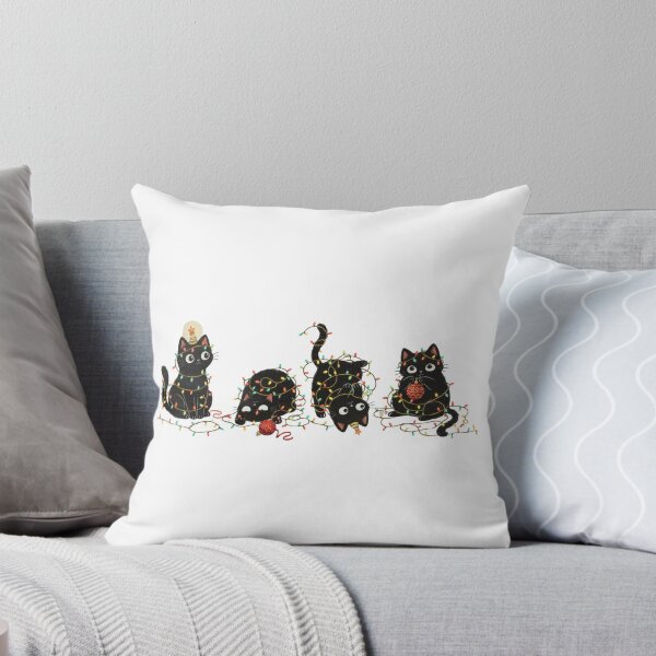 Item preview, Four Cats Tangled in Christmas Tree | Funny Cat Owner Holiday Gift | Cute Xmas Apparel designed and sold by disenokart.