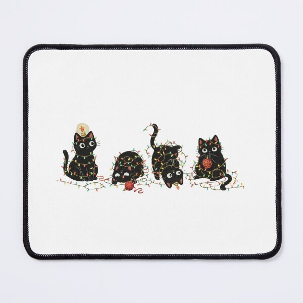 Item preview, Four Cats Tangled in Christmas Tree | Funny Cat Owner Holiday Gift | Cute Xmas Apparel designed and sold by disenokart.