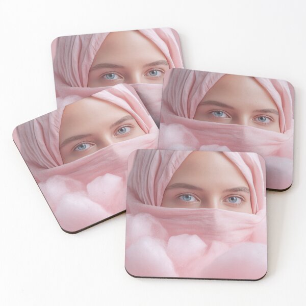 Item preview, Pink-veil woman in clouds designed and sold by anytka.