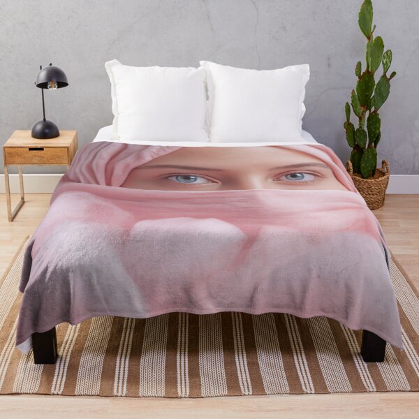 Item preview, Pink-veil woman in clouds designed and sold by anytka.