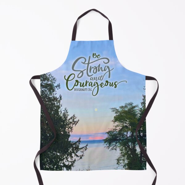 Item preview, Deuteronomy 31:6 “Be Strong and Courageous” Christian Nature Art – Inspirational Bible Verse Design designed and sold by Alaska Magick.