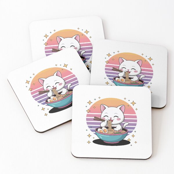 Item preview, Cat Enjoying Ramen designed and sold by jkrphoto.