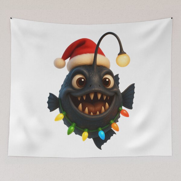 Item preview, Christmas Fangtooth Fish designed and sold by Sillytoe.