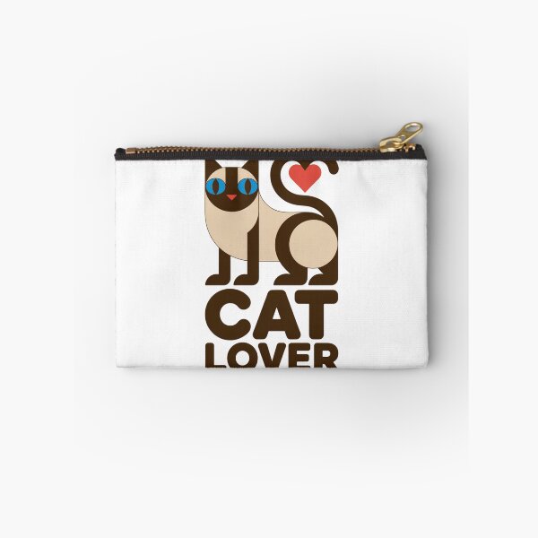 Item preview, Geometric Siamese Cat Lover Gift Minimalist Heart designed and sold by chattsuede.