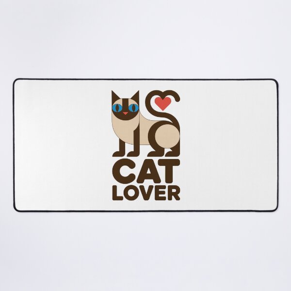 Item preview, Geometric Siamese Cat Lover Gift Minimalist Heart designed and sold by chattsuede.