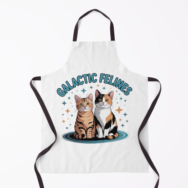 Item preview, Adorable Galactic Felines Cat Lover Cartoon Duo designed and sold by chattsuede.