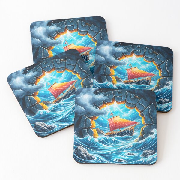Item preview, Sailboat and Waves, Ai Generated Art  designed and sold by ACC .
