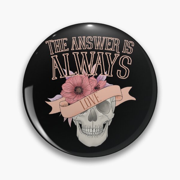 Item preview, The answer is always love Aesthetic Alternative Design designed and sold by OldSkullDesigns.