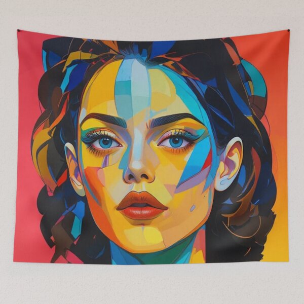 Item preview, Cubist Art Portrait designed and sold by Hot4Shirt.