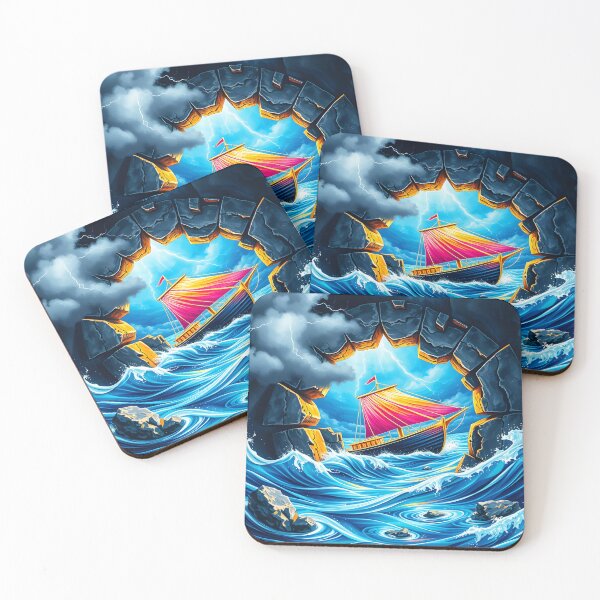 Item preview, Sailboat and Waves, Ai Generated Art  designed and sold by ACC .