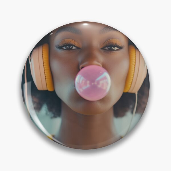 Item preview, Young woman with bubble gum designed and sold by anytka.