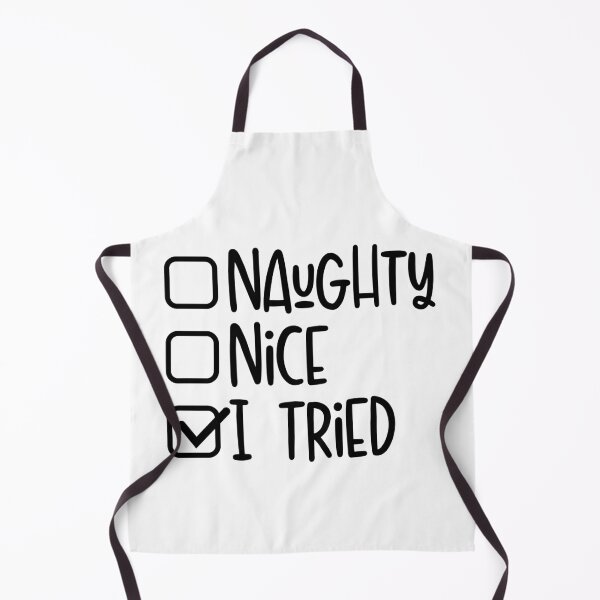 Item preview, Funny Christmas Checklist – Naughty Nice I Tried Holiday Humor Design designed and sold by ArtBySylvia.