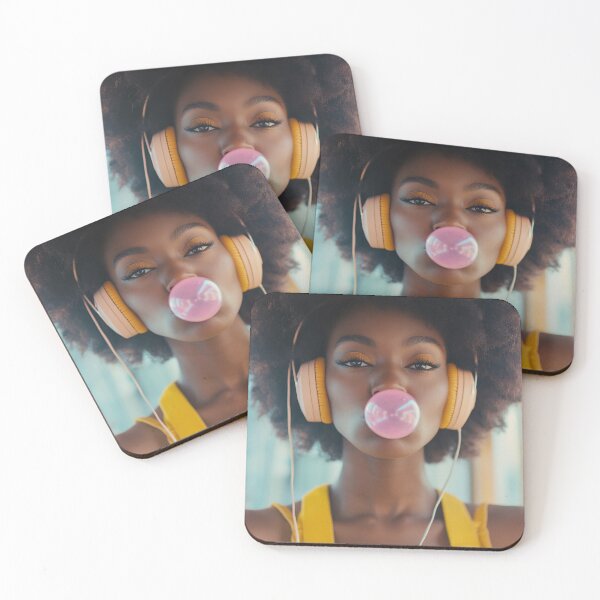 Item preview, Young woman with bubble gum designed and sold by anytka.