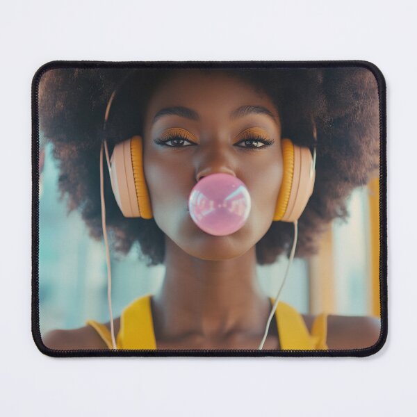 Item preview, Young woman with bubble gum designed and sold by anytka.