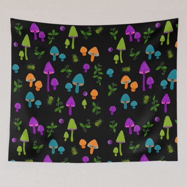 Item preview, Vibrant mushrooms designed and sold by WeirdSince91.