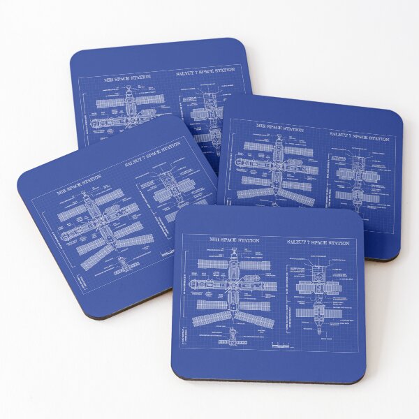 Item preview, Mir and Salyut Space Stations (Blueprint) designed and sold by BGALAXY.