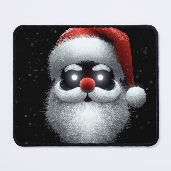 Item preview, Minimalist Glowing Santa Face – Magical Christmas Illustration designed and sold by PixelVibe782.