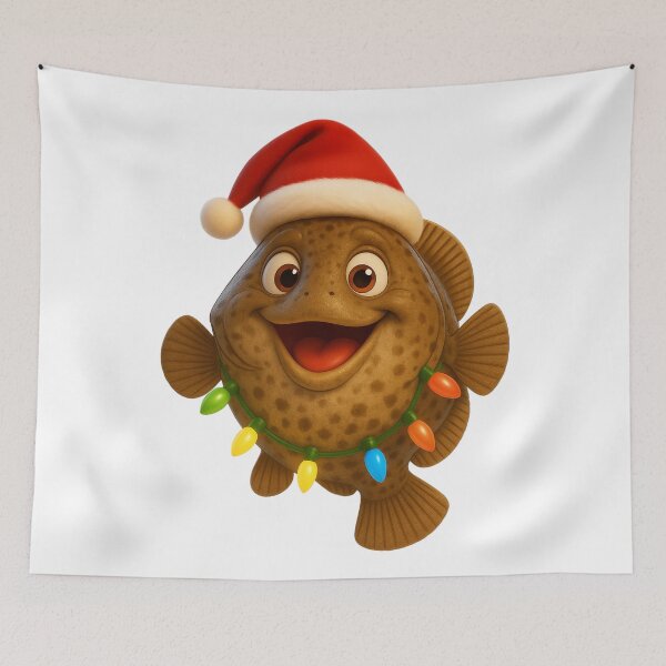 Item preview, Christmas Fluke Fish designed and sold by Sillytoe.