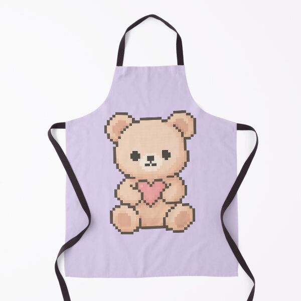 Item preview, Cute Pixel Bear Holding Heart – Bear 2 – Picsell Buddies Pixel Edition designed and sold by BROHLine Studio.