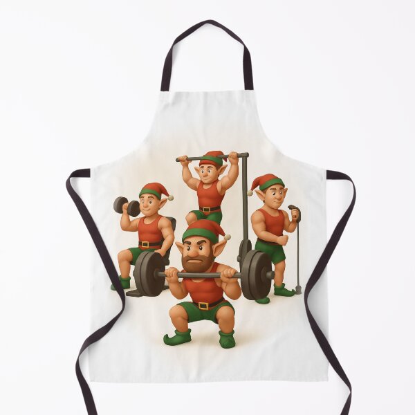 Item preview, Santa’s Elves Christmas Gym Training – 3D Fitness Scene designed and sold by EfraimFunArt.