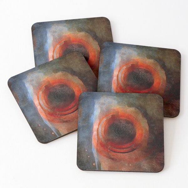 Item preview, Fiery Cosmic Vortex – Surreal Abstract Space Art designed and sold by FratddArtworks.