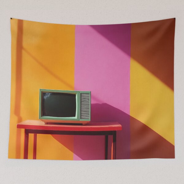 Item preview, Retro TV on bright background designed and sold by anytka.