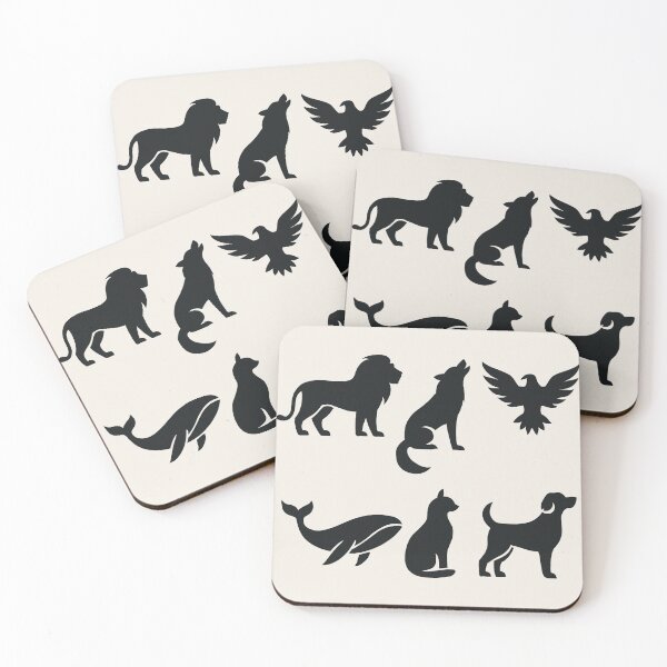 Item preview, Minimal Animal Silhouettes Collection designed and sold by TendenciaImpressa.