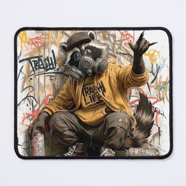 Item preview, Trash Life Raccoon | Graffiti Street Art Trash Panda | FlomiLoot designed and sold by FlomiLoot.