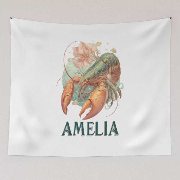 Item preview, Cancer Amelia Zodiac Portrait designed and sold by AlexLineArt.